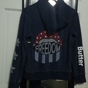 Girls hoodie with rhinestone back